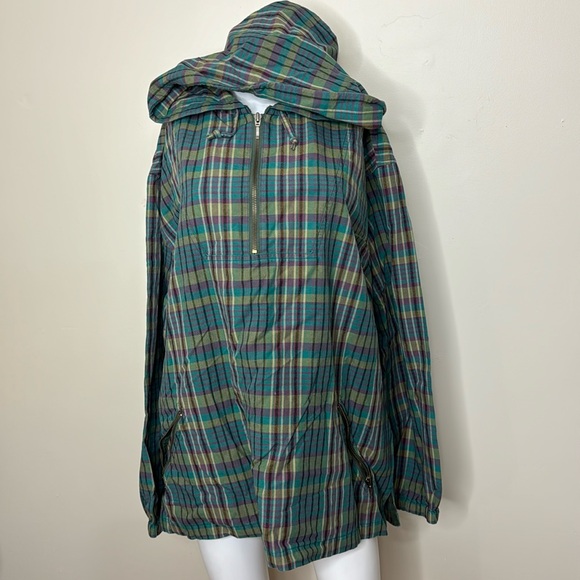 Eddie Bauer Plaid Hooded Pullover Jacket XL - Picture 2 of 8